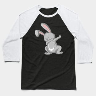 Funny kids design rabbit dabbing Baseball T-Shirt